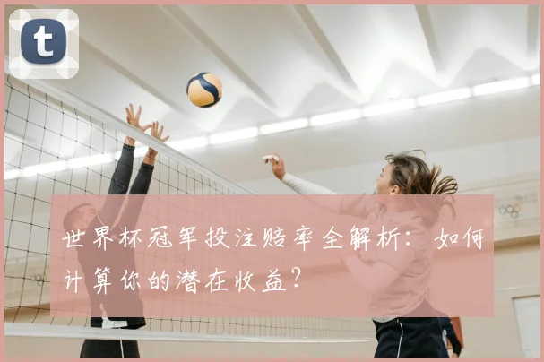世界杯冠军投注赔率全解析:如何计算你的潜在收益?
